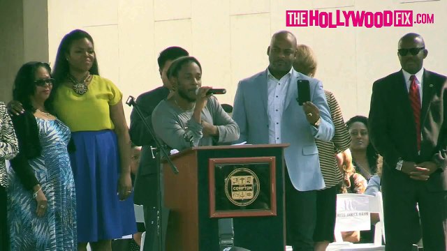 KENDRICK LAMARs ACCEPTANCE Speech: Key To The City of COMPTON