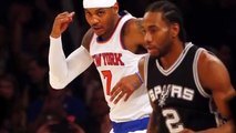 Knicks fall to Spurs at Garden, rookie Kristaps Porzingis injured near end of game