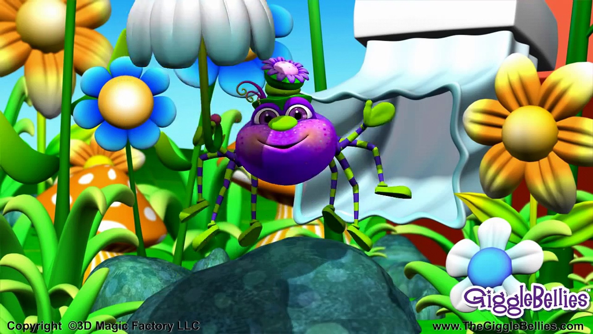 ⁣Itsy Bitsy Spider Nursery Rhyme HD | Nursery Rhymes | GiggleBellies