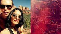 Vanessa Hudgens and Austin Butler in Trouble For Defacing Sedona Rocks