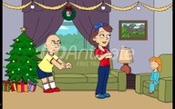 Caillou gets grounded on christmas