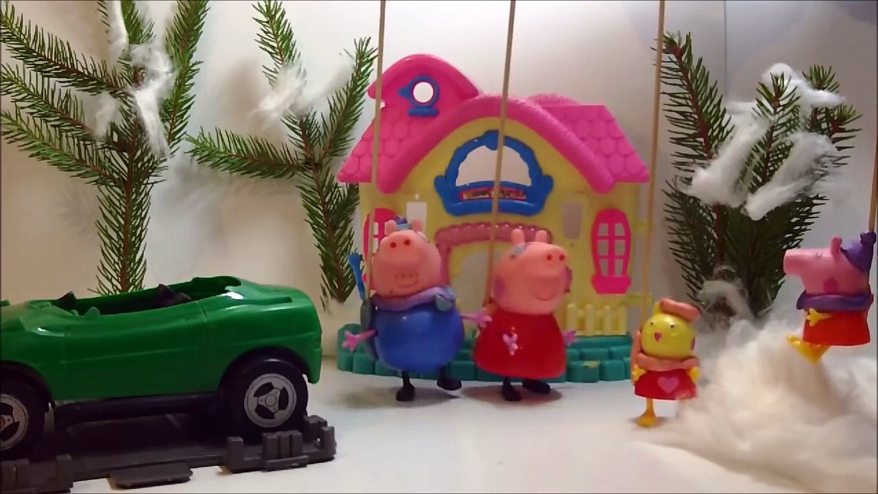 ✔ Свинка Пеппа мультик из игрушек. Peppa Pig. Сезон Новый Год. Поездка за елкой.