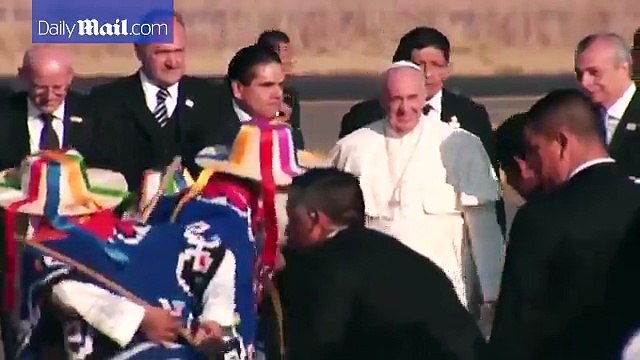 Pope arrives in Mexican state ravaged by drug violence