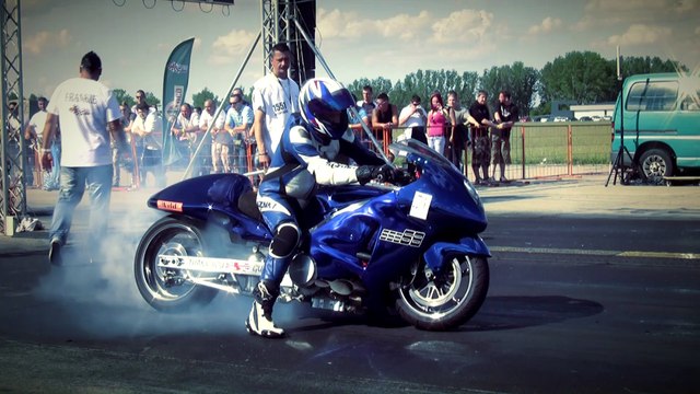 Suzuki Hayabusa Turbo Vs. Suzuki Hayabusa Turbo Drag Race HD