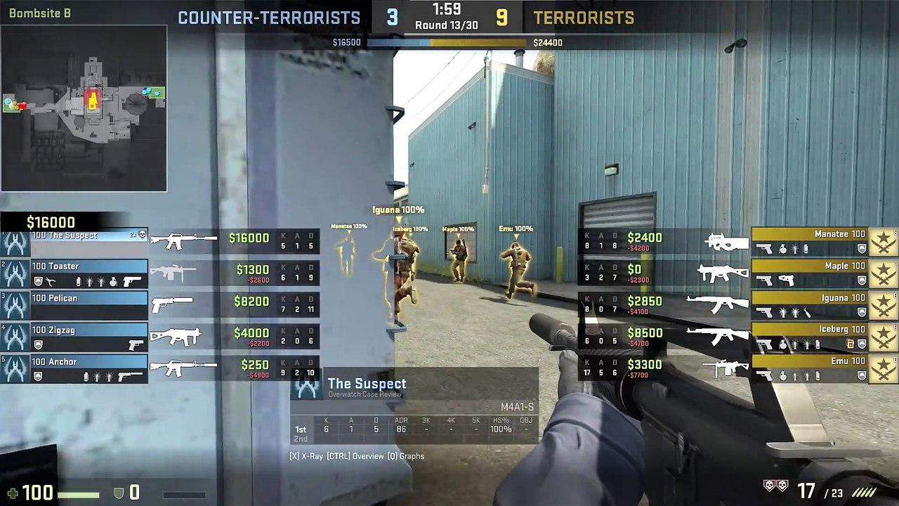 Spawn Glitch With Weapon In CSGO Overwatch!