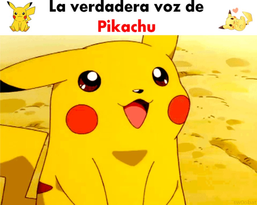 La verdadera voz de Pikachu