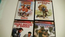 Présentation de 4 films en DVD avec Terence Hill et  Bud Spencer