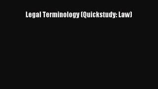 PDF Legal Terminology (Quickstudy: Law)  EBook