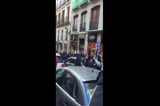 Protesta policial contra un concejal de Ayuntamiento de Madrid