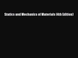 Read Statics and Mechanics of Materials (4th Edition) Ebook Free