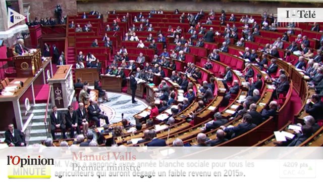 Manuel Valls : «Nous avons arrêté pour les agriculteurs qui auraient dégagé peu de revenus une année blanche »