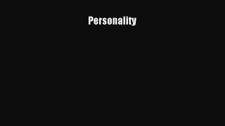 Read Personality Ebook Free