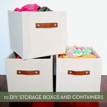10 DIY Storage Boxes, Baskets And Containers
