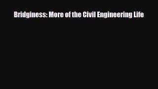 [PDF] Bridginess: More of the Civil Engineering Life Download Full Ebook