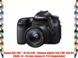 Canon EOS 70D   18-55 STM - Cámara digital (20.2 MP SLR Kit CMOS 18 - 55 mm Canon EF TTL) [importado]