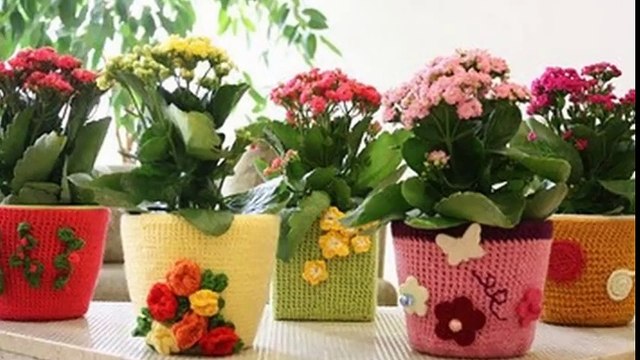 Варианты, как украсить цветочный горшок. Как украсить горшок своими руками