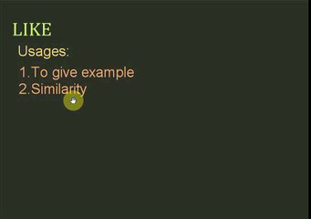 English Grammar - Like PrePosition Verb English Language