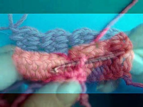 Вязание крючком - Урок 63 Блок столбик 3 вариант