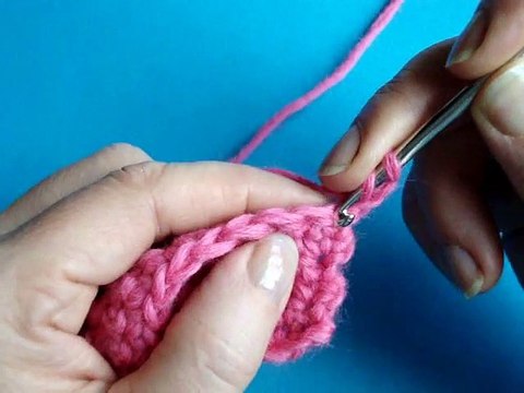 Вязание крючком - Урок 67 Длинная петля 2