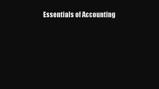 Read Essentials of Accounting Ebook Free