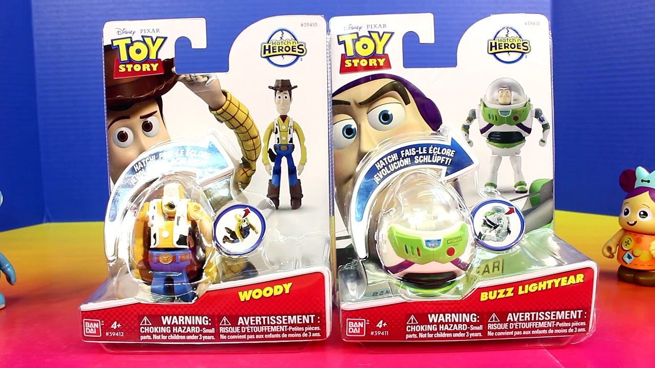 Toy STory Vinylmations Series 2 & Toy Story Buzz Lightyear & Woody Hatchin Heroes