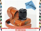 MegaGear Ever Ready - Funda para cámara compacta Fujifilm X-M1 color marrón