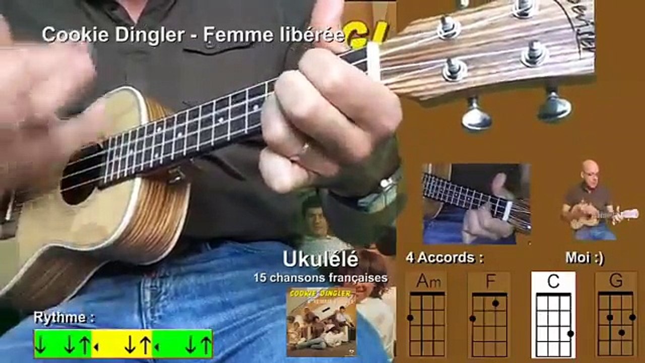 15 chansons françaises - Am F C G [Tuto Ukulélé] by Terafab