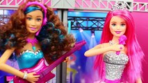 BARBIE MUSIC VIDEO + Disney Princess Rapunzel Love Story & Barbie Rock N Royals Dance DisneyCarToys