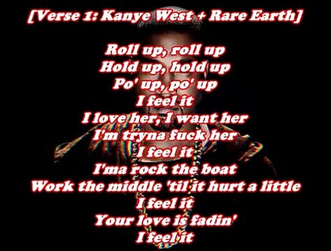 Kanye West - Fade (feat. Post Malone and Ty Dolla $ign) [Lyric parole] 2016