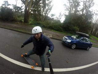 Electric Skateboarding in Gold Gate Park, San Francisco