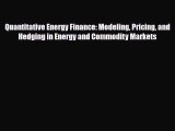 [PDF] Quantitative Energy Finance: Modeling Pricing and Hedging in Energy and Commodity Markets