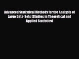 [PDF] Advanced Statistical Methods for the Analysis of Large Data-Sets (Studies in Theoretical