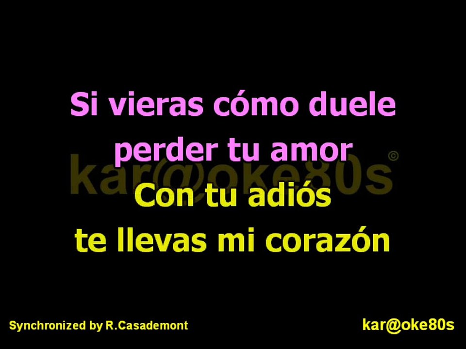 karaoke  Como la Flor Selena