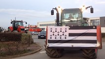 Départ des tracteurs du Morbihan pour Rennes