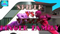 Crazy Spider vs black spider Finger Family | Spider Finger Family Nursery Rhymes in Real Life 3D