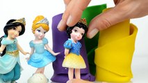 Disney princess surprise eggs play doh toys collection Cinderella, Jasmine, Snow White, Belle, Ariel