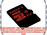 Kingston SDCA3/32GB - Tarjeta de memoria microSDHC/SDXC de 32 GB (UHS-I U3 90R/80 W SDCA3 con