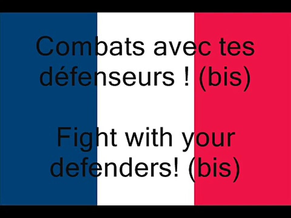 La Marseillaise, French National Anthem (Fr/En)