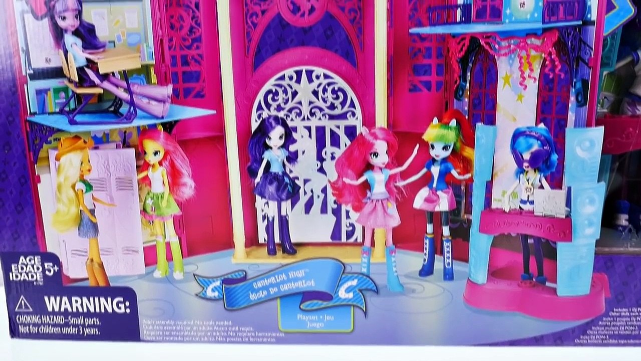New Equestria Girls Canterlot High School My Little Pony Playhouse - - - Doll House Toy Unboxing