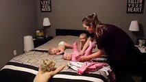 babies enjoying while changing cloths
