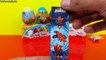 Kinder Surprise Eggs Sponge Bob Spiderman Minnie Mouse Peppa Pig Cars Super Mario