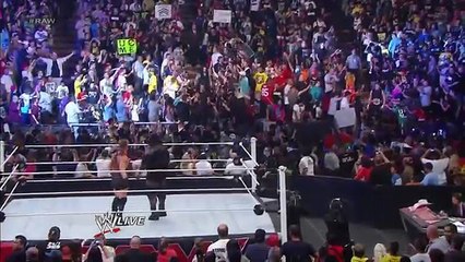 Brock Lesnar attacks The Shield _ Raw 21, April 2014