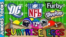 Super Bowl Opening Surprise Eggs #12 | Broncos Panthers Shopkins Dc Comics and More!