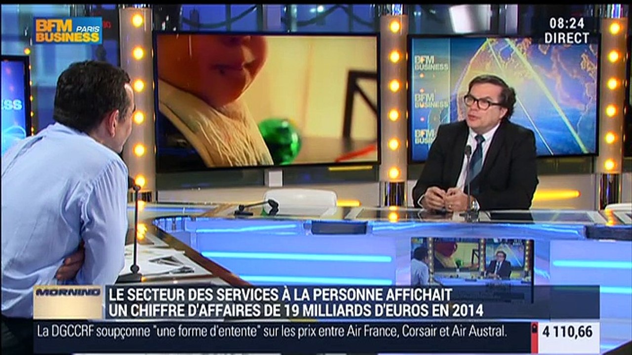 Eric Persin, DG du réseau Kangourou Kids, sur BFM Business