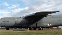 The Gigantic C-5 Galaxy With its Awesome Sounding Thrust Reversers.   GE TF-39 Engines  .