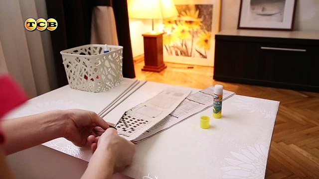Корзинка из газетных трубочек. Мамам на заметку