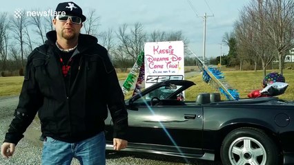 Dad surprises daughter after school with amazing first car