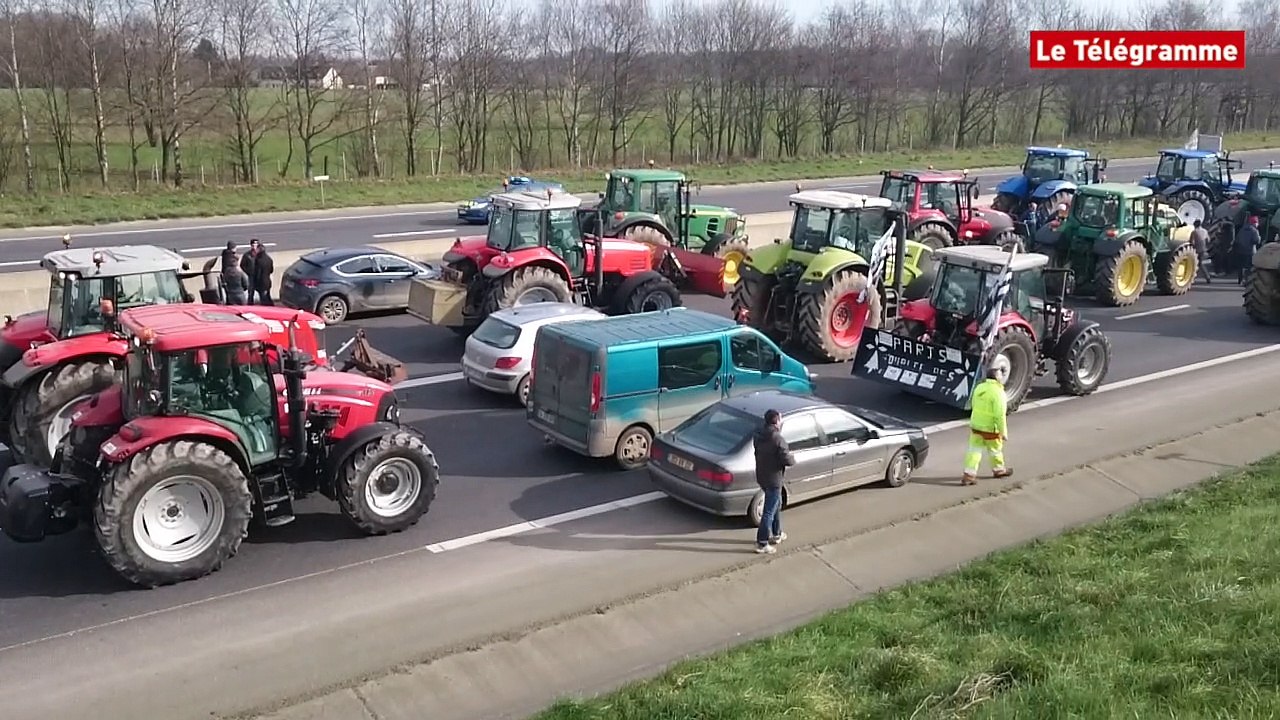 Rennes. La rocade bloquée par les agriculteurs