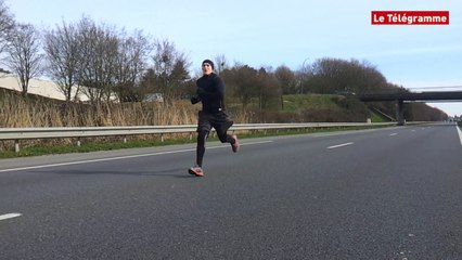 Rennes. Footing improvisé sur la rocade fermée