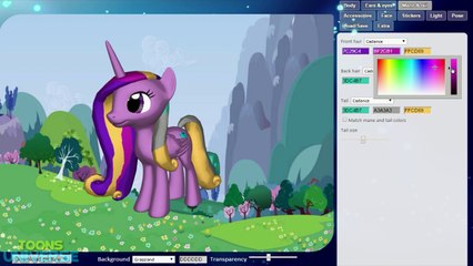 My Little Pony Friendship is Magic Princess Cadance 3D Pony Creator Creative Game for Children